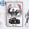 Congrats With Your 4th F1 Championship In A Row Max Verstappen 2024 Home Decor Poster Canvas