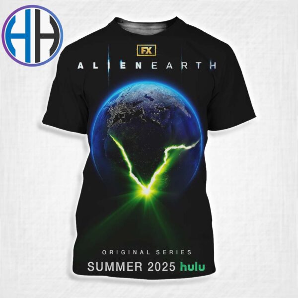 Alien Earth First Poster Releasing In Summer 2025 On Hulu All Over Print Shirt