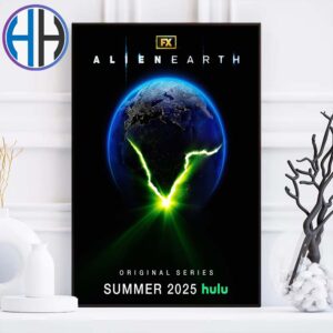 Alien Earth First Poster Releasing In Summer 2025 On Hulu Home Decor Poster Canvas