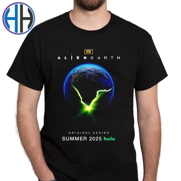 Alien Earth First Poster Releasing In Summer 2025 On Hulu Unisex T-Shirt