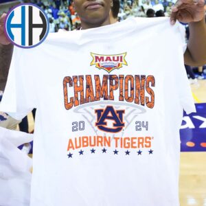 Auburn Tigers Basketball Beats Memphis Tigers Win 2024 Maui Invitational Champions Vintage T-Shirt