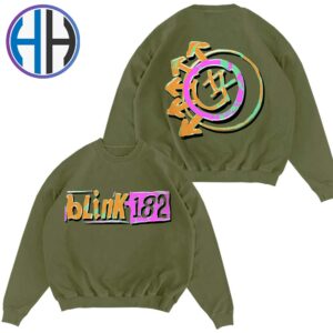 Blink-182 Merch Tee Logo Crewneck Sweat Shirt