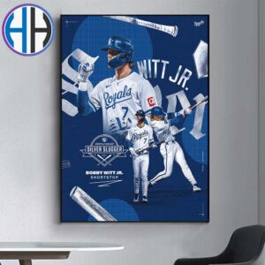 Congrats Bobby Witt Jr From Kansas City Royals 2024 American League Silver Slugger Award Winners Home Decor Poster Canvas