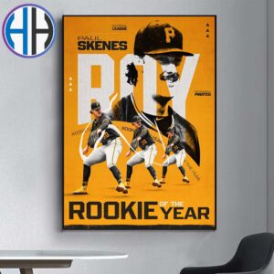 Congrats Paul Skenes Is Your 2024 National League Jackie Robinson Rookie Of The Year Home Decor Poster Canvas