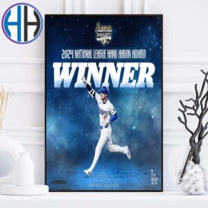 Congrats Shohei Ohtani Is Your 2024 National League Hank Aaron Award Winner Home Decor Poster Canvas