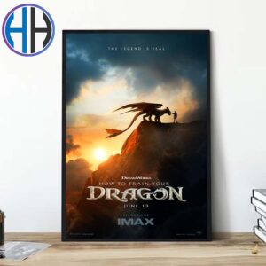 First Poster For The Live-Action How to Train Your Dragon Releasing In Theaters On June 13 Home Decor Poster Canvas