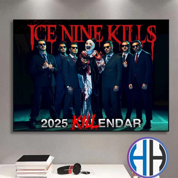 Ice Nine Kills x Terrifier 3 2025 Killendar Horrorday Killection Home Decor Poster Canvas