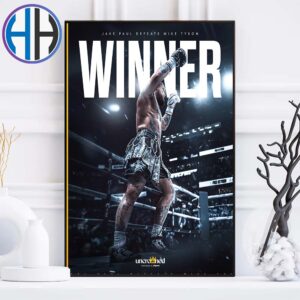 Jake Paul Defeats Mike Tyson Just Beat The Baddest Man On The Planet Poster Canvas For Home Decor