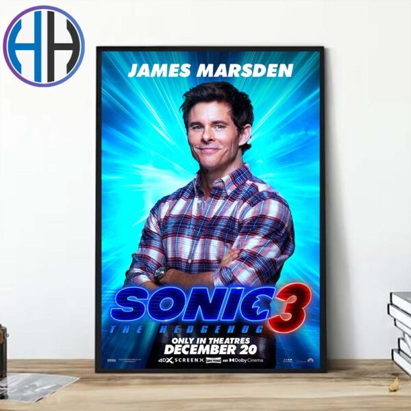 James Marsden As Tom Wachowski Character Posters Sonic The Hedgehog 3 Only In Theatres On December 20 Poster Canvas