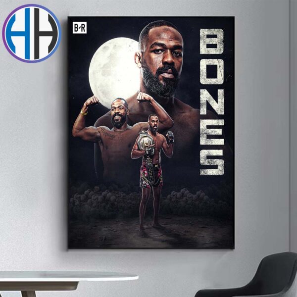 Jon Jones Beats Stipe Miocic By KO And Retain The UFC Heavyweight Title Poster Canvas For Home Decor