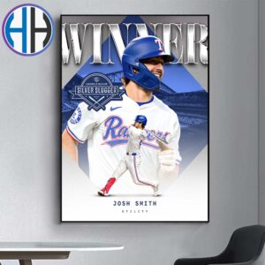 Josh Smith Texas Rangers Has Named To 2024 American League Silver Slugger Award Winners Home Decor Poster Canvas