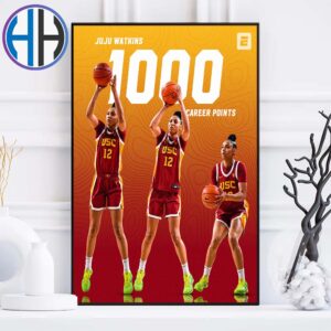 JuJu Watkins Reaches 1000 Career Points As USC Women It Only Took 38 Games Home Decor Poster Canvas