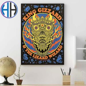 King Gizzard And The Lizard Wizard In Atlanta GA US Merch Poster At Fox Theatre On November 19 2024 Home Decor Poster Canvas