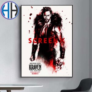 Kraven The Hunter ScreenX Poster Exclusively In Movie Theaters On December 13 Home Decor Poster Canvas