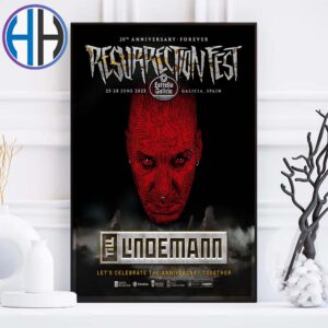 Lindemann Resurrection Fest 20th Anniversary Forever Only Show In Galicia Spain On 25-28 June 2025 Home Decor Poster Canvas