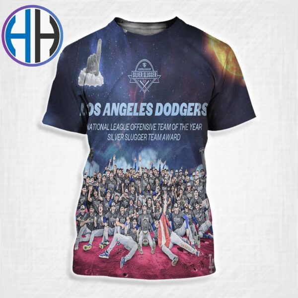 Los Angeles Dodgers 2024 National League Offensive Team Of The Year Silver Slugger Team Award All Over Print Shirt