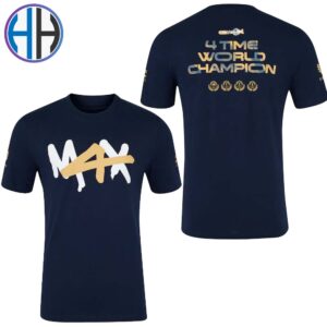 Max 4 Time World Champion Max Verstappen Winner Red Bull Racing 2024 World Champion Two Sides Classic T-Shirt