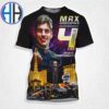 Oracle Red Bull Racing Driver Max Verstappen Wins Fourth Consecutive F1 Drivers World Championship All Over Print Shirt