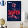 Oracle Red Bull Racing Driver Max Verstappen Wins Fourth Consecutive F1 Drivers World Championship Poster Canvas