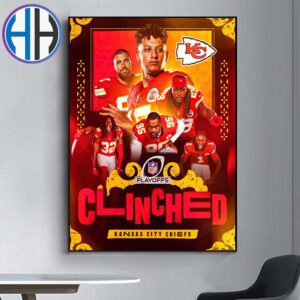 NFL Kansas City Chiefs Are The First Team To Clinched A Spot In The Postseason Home Decor Poster Canvas