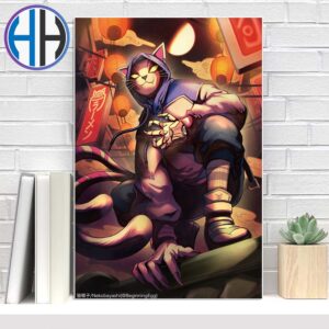 New Fortnite Chapter 6 Teaser Posted By Fortnite Japan x Nekobayashi Home Decor Poster Canvas