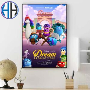 Official Disney And Pixars Poster For Dream Productions The Inside Out Spinoff Releasing On Disney+ On December 11 Poster Canvas