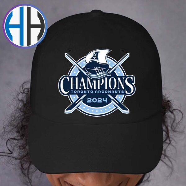 Official Logo Toronto Argonauts 2024 Grey Cup Champions Classic Cap Snapback Hat