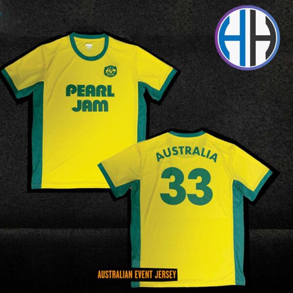 Pearl Jam 33 Australia Event Jersey On November 13th 16th 18th And 21st Dark Matter World Tour 2024 Premium T-Shirt