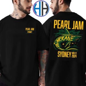 Pearl Jam Sydney Australia Event Tee Night 1 At ENGIE Stadium On November 21st 2024 Two Sides Print Classic T-Shirt