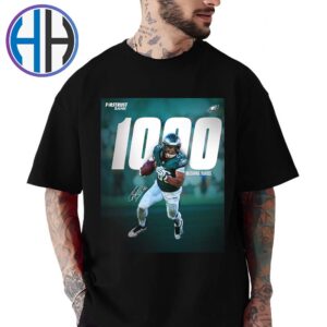 Saquon Barkley Team Philadelphia Eagles 1000 Rushing Yards For The Fourth Time In His Career Unisex T-Shirt