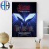 Silverstein 25 Years Of Noise Tour 2025 With Supports Thursday And Split Chain List Tour 2025 Home Decor Poster Canvas