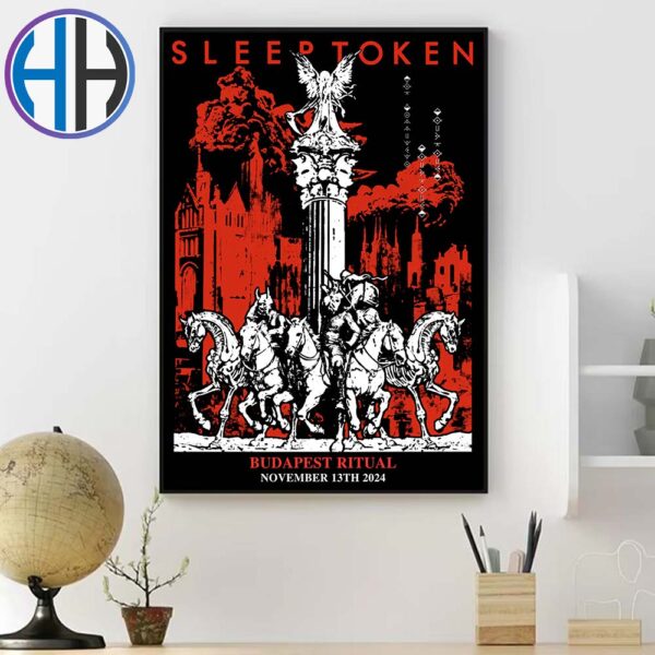 Sleep Token Pop Up Store Budapest Ritual In Hungary Poster Exclusive Artprint On November 13th 2024 Poster Canvas For Home Decor