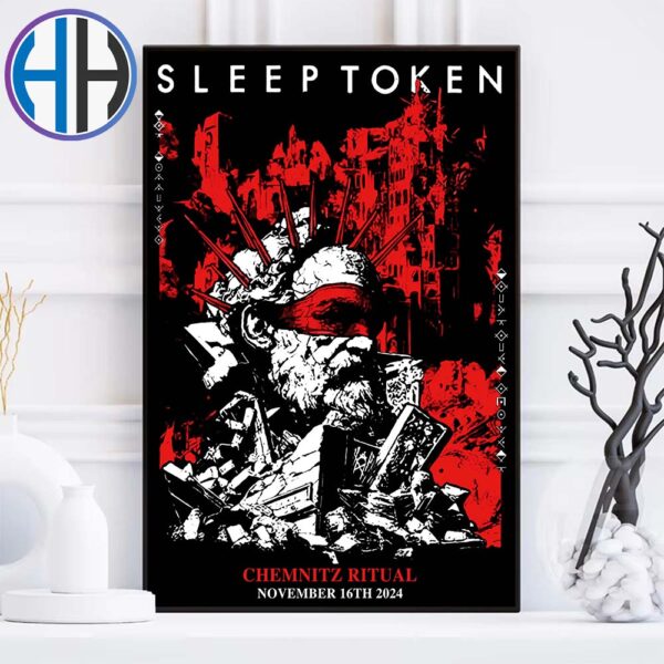 Sleep Token Pop Up Store On November 16th 2024 Poster Exclusive Artprint At Chemnitz Ritual In In Germany Poster Canvas