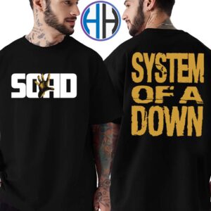 System Of A Down Gold Hand Black Two Sides Print Unisex T-Shirt