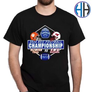 2024 ACC Football Championship Matchup Clemson Tigers Vs SMU Mustangs On December 7 Logo Unisex T-Shirt