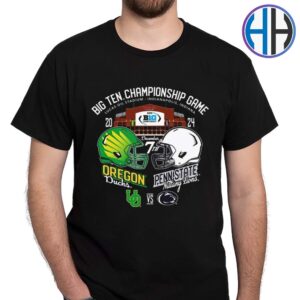 2024 Big Ten Championship Game Football Oregon Ducks vs Penn State Nittany Lions Matchup At Lucas Oil Stadium On December 7th 2024 Unisex T-Shirt