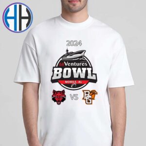 2024 College Football Bowl Game 68 Ventures Bowl Matchup Arkansas State Red Wolves Vs Bowling Green Falcons On December 26th 2024 Unisex T-Shirt