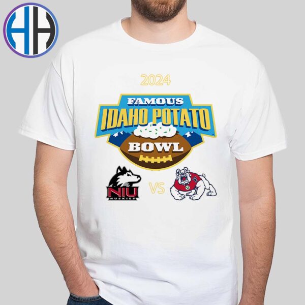 2024 Famous Idaho Potato Bowl Matchup Northern Illinois Huskies Vs Fresno State Bulldogs College Football Bowl Game On December 23 2024 Unisex T-Shirt