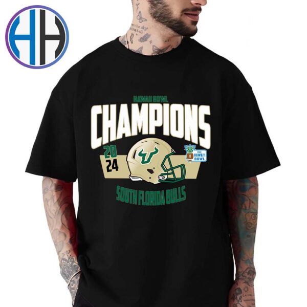 2024 Hawaii Bowl Champions NCAA College Football Bowl South Florida Bulls Football Classic T-Shirt