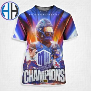 2024 Mountain West Conference Champions Is Boise State Broncos Football All Over Print Shirt