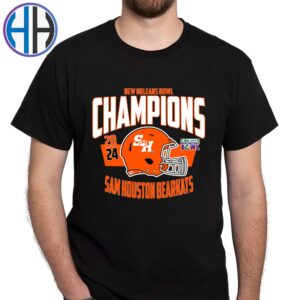 2024 NCAA College Football Champions R L Carriers New Orleans Bowl Is Sam Houston Bearkats Football T-Shirt