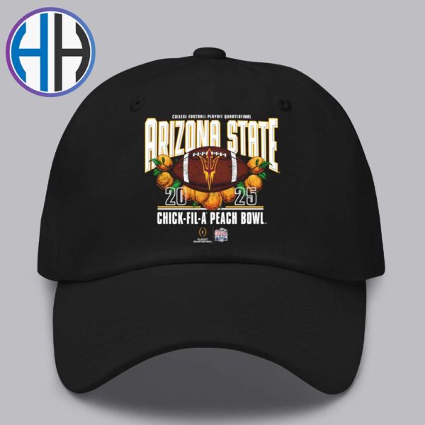 2025 Chick-fil-A Peach Bowl Arizona State Sun Devils Football NCAA College Football Playoff Quarterfinal 2025 Peach Bowl Hat Cap