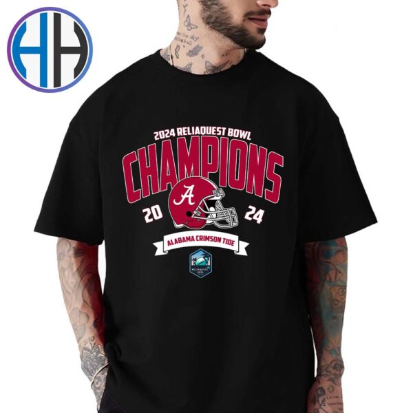 Alabama Crimson Tide Football NCAA College Football Champions 2024 ReliaQuest Bowl Winners Unisex T-Shirt