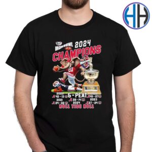 Alabama Crimson Tide NCAA 2024 Roll Tide Roll Iron Bowl Champions 5-Peat Unisex T-Shirt