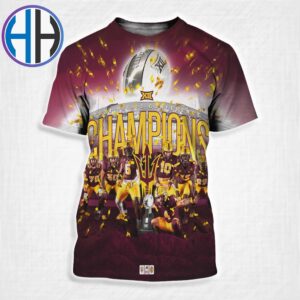 Arizona State Sun Devils Football Are Big 12 Conference Champions 2024 All Over Print Shirt