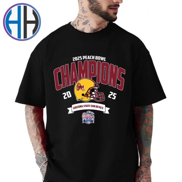 Arizona State Sun Devils Football NCAA College Football Season 2025 Champions 2025 Chick-fil-A Peach Bowl Winners Classic T-Shirt