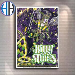 Billy Strings Concert Poster For New Orleans Louisiana At UNO Lakefront Arena On December 29-30-31 2024 Home Decor Poster Canvas