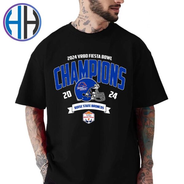 Boise State Broncos Football NCAA College Football Champions 2024 Vrbo Fiesta Bowl Winners Unisex T-Shirt