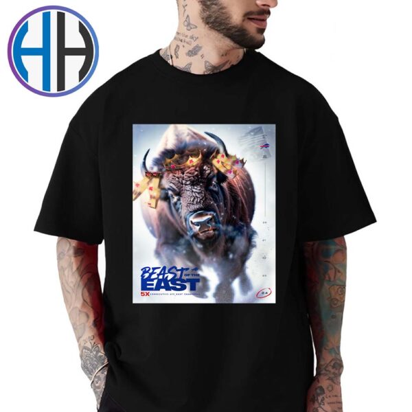 Buffalo Bills Beast Of The East 5x Consecutive AFC East Champions Back-To-Back Unisex T-Shirt