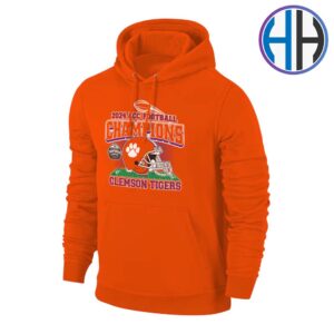 Clemson Tigers 2024 ACC Football Conference Champions Helmet Hoodie T-Shirt